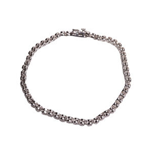 DBJ 925 Sterling Silver Women's Tennis Bracelet 7 Inches Long